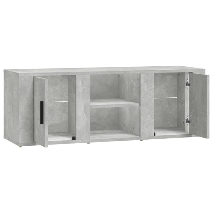 Tv Cabinet Concrete Grey 100X31.5X35 Cm Engineered Wood Nokatx