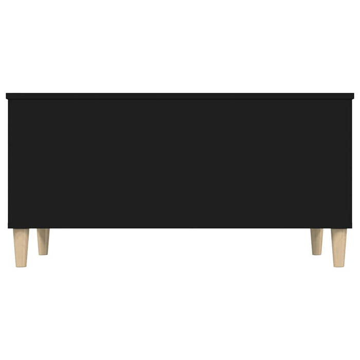 Coffee Table Black 90X44.5X45 Cm Engineered Wood Nokpno