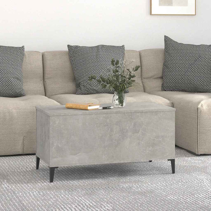 Coffee Table Concrete Grey 90X44.5X45 Cm Engineered Wood Nokpkx