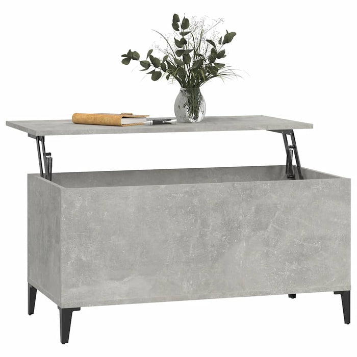 Coffee Table Concrete Grey 90X44.5X45 Cm Engineered Wood Nokpkx