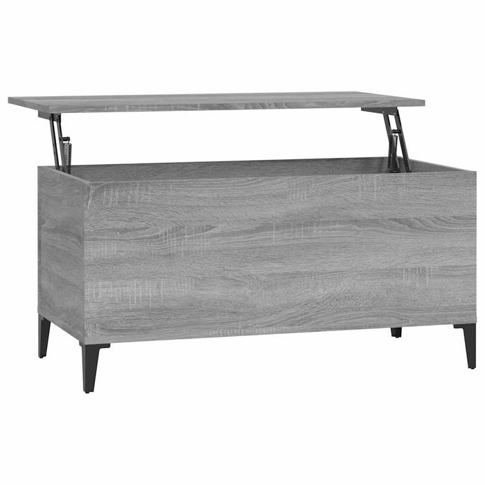 Coffee Table Grey Sonoma 90X44.5X45 Cm Engineered Wood Nokpka