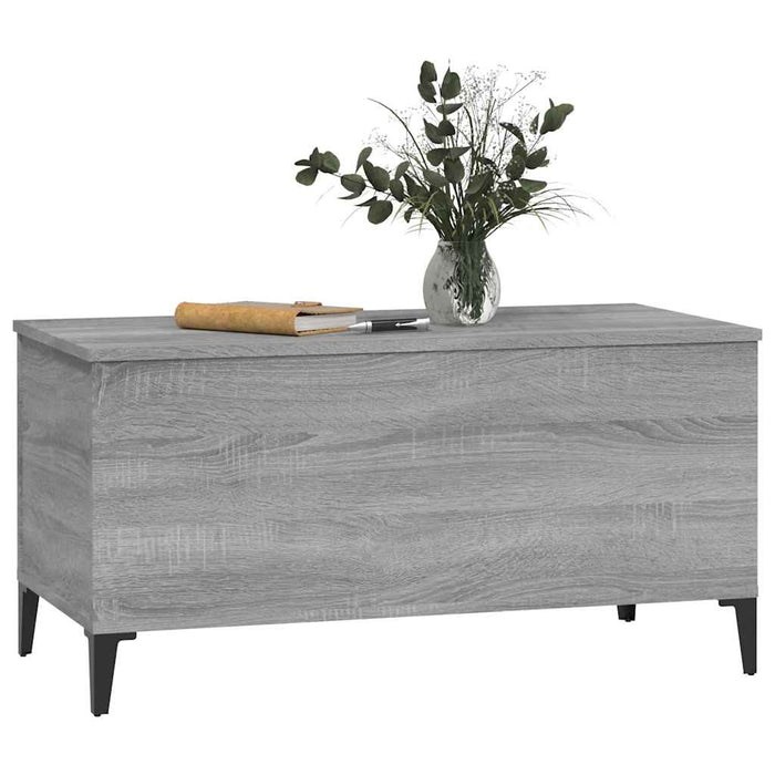 Coffee Table Grey Sonoma 90X44.5X45 Cm Engineered Wood Nokpka
