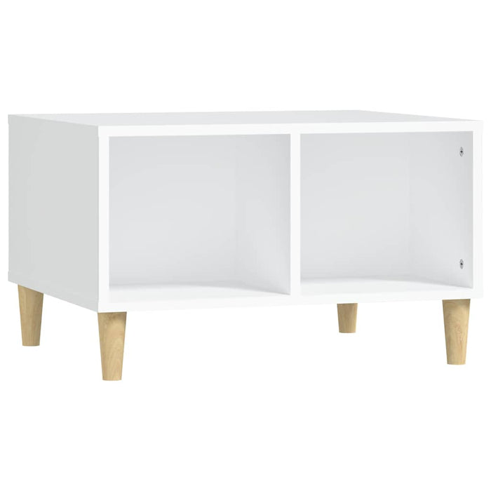 Coffee Table White 60X50X36.5 Cm Engineered Wood Nxobxn