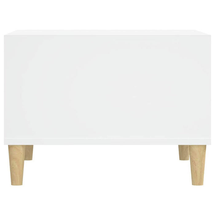 Coffee Table White 60X50X36.5 Cm Engineered Wood Nxobxn