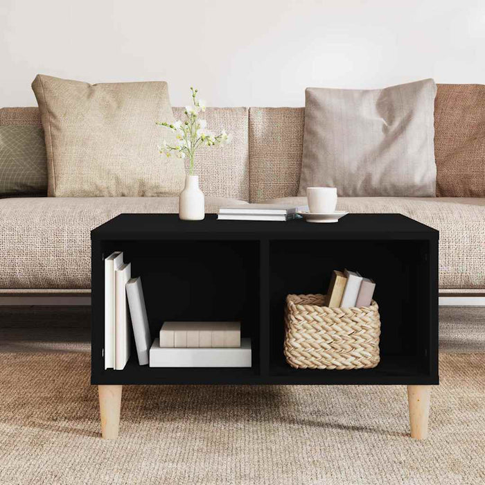 Coffee Table Black 60X50X36.5 Cm Engineered Wood Nxobxk