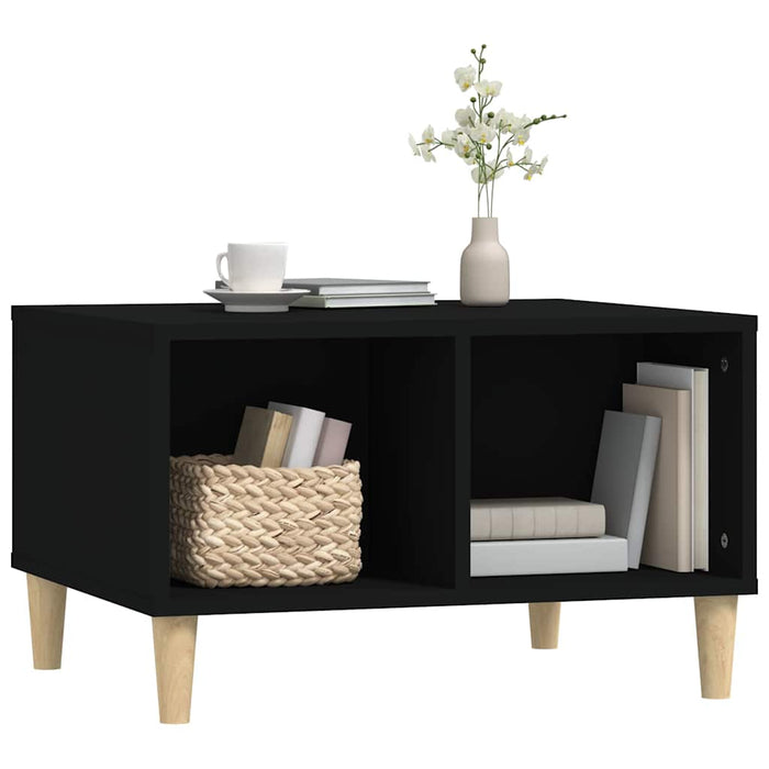 Coffee Table Black 60X50X36.5 Cm Engineered Wood Nxobxk