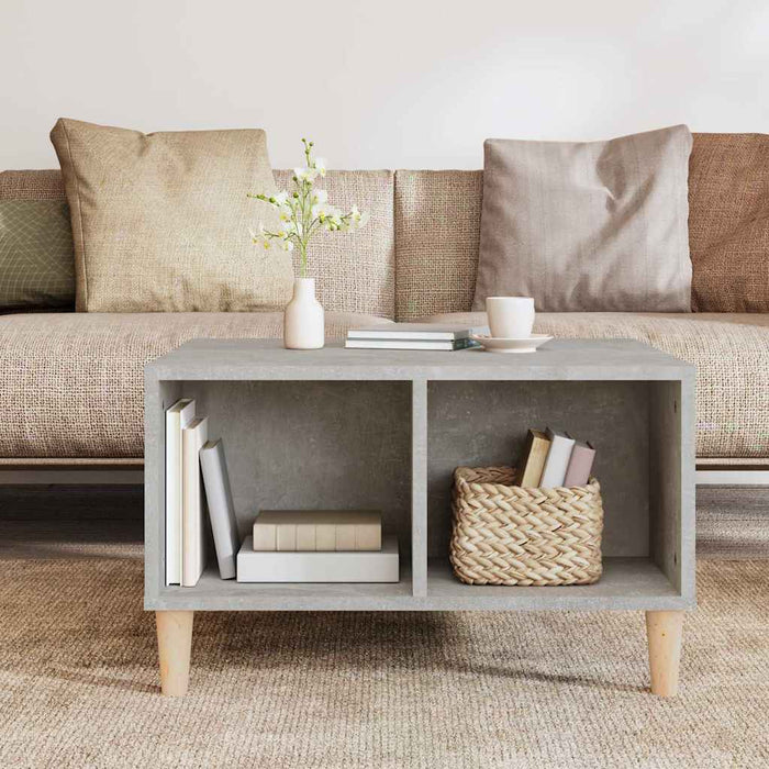 Coffee Table Concrete Grey 60X50X36.5 Cm Engineered Wood Nxobtx