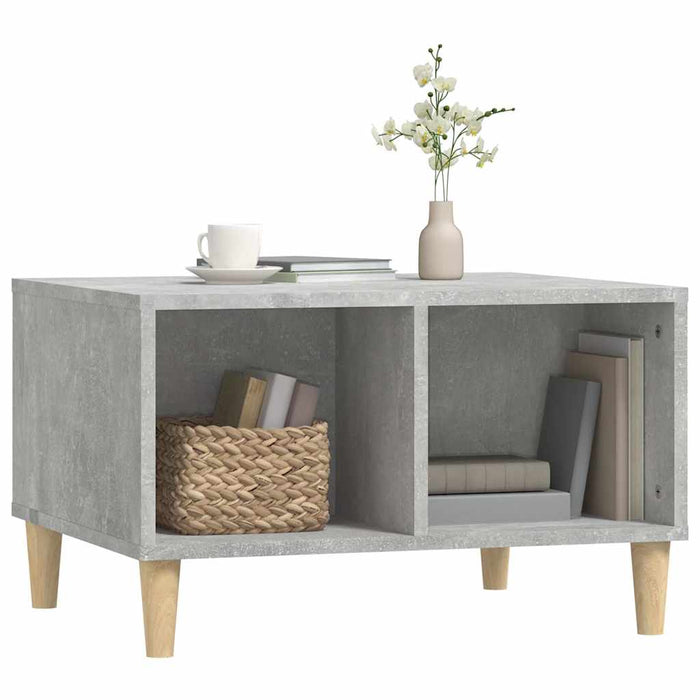 Coffee Table Concrete Grey 60X50X36.5 Cm Engineered Wood Nxobtx