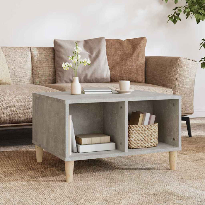 Coffee Table Concrete Grey 60X50X36.5 Cm Engineered Wood Nxobtx