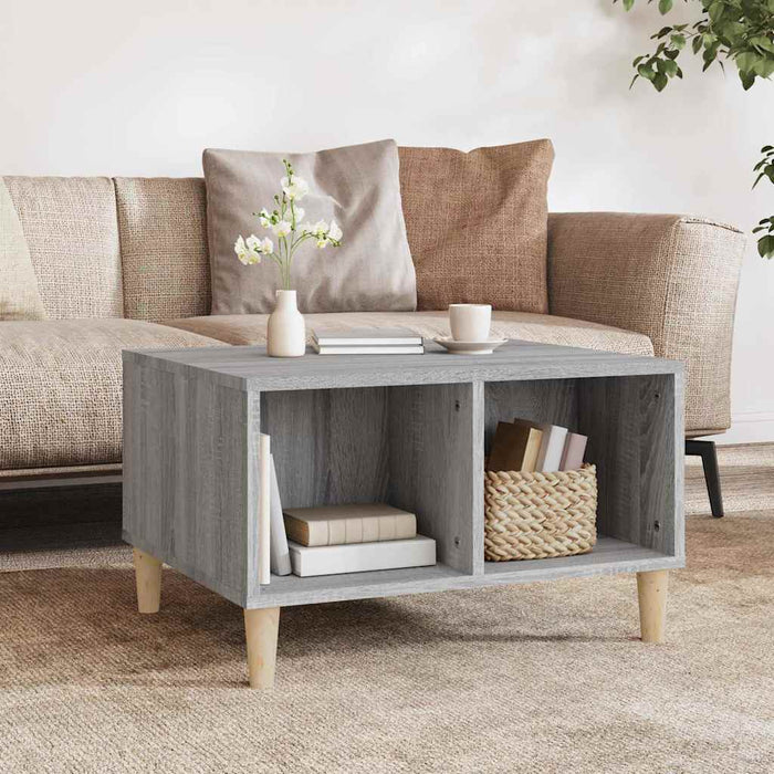 Coffee Table Grey Sonoma 60X50X36.5 Cm Engineered Wood Nxobta