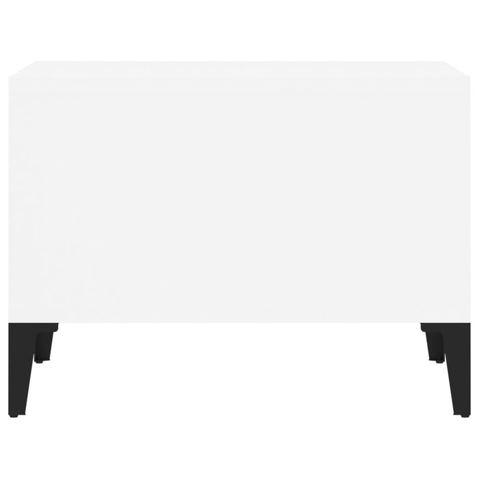 Coffee Table White 60X50X36.5 Cm Engineered Wood Nxobtl