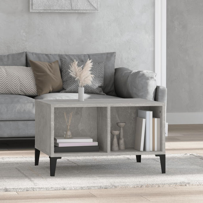 Coffee Table Concrete Grey 60X50X36.5 Cm Engineered Wood Nxobab