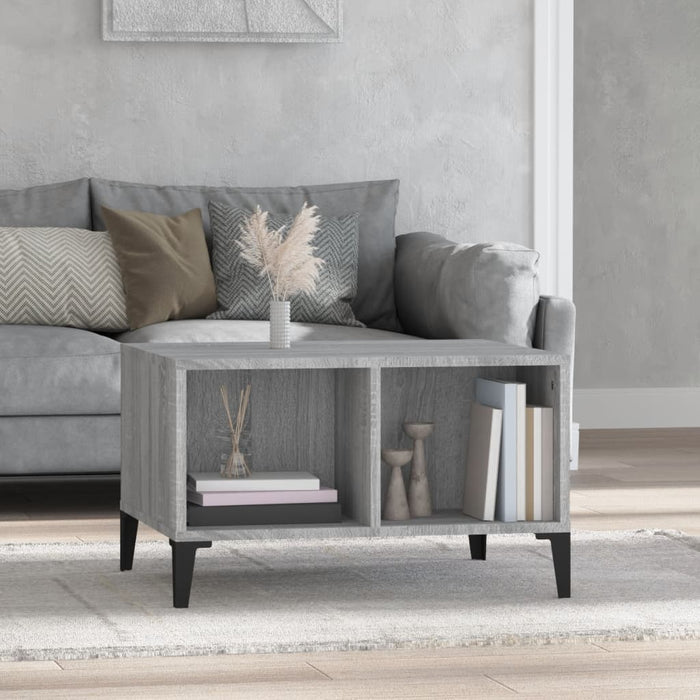 Coffee Table Grey Sonoma 60X50X36.5 Cm Engineered Wood Nxobax