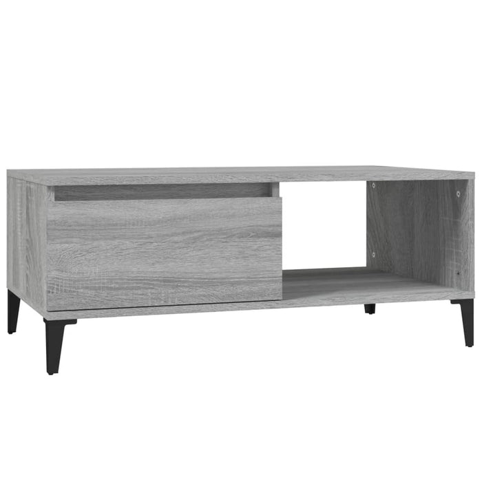 Coffee Table Grey Sonoma 90X50X36.5 Cm Engineered Wood Nxobpn