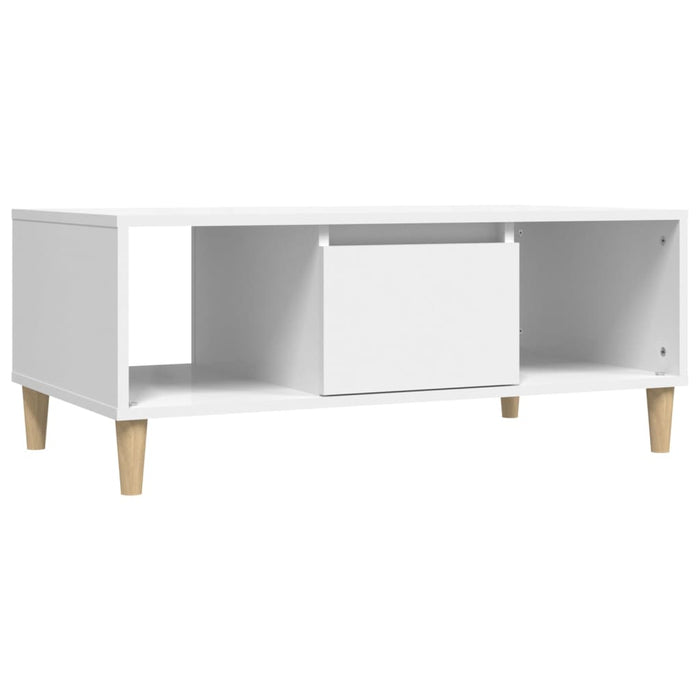Coffee Table White 90X50X36.5 Cm Engineered Wood Nxoblb