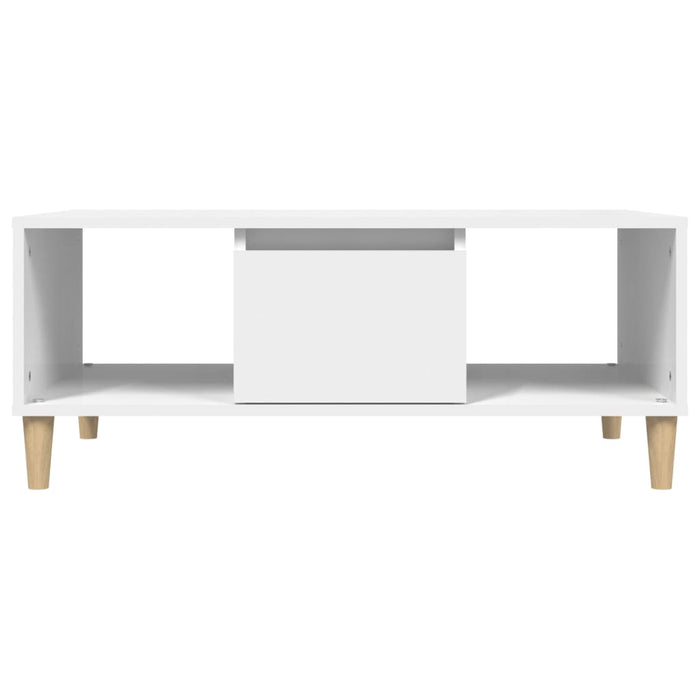 Coffee Table White 90X50X36.5 Cm Engineered Wood Nxoblb