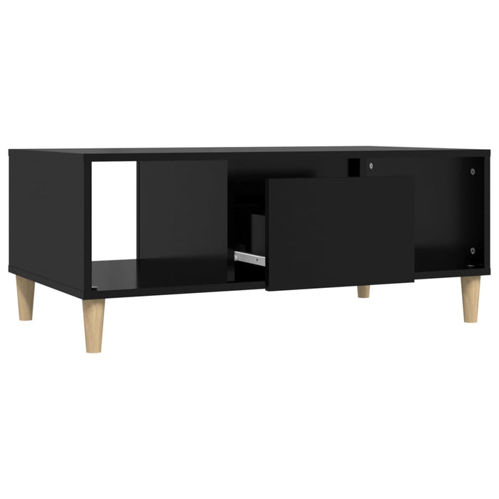 Coffee Table Black 90X50X36.5 Cm Engineered Wood Nxoblo