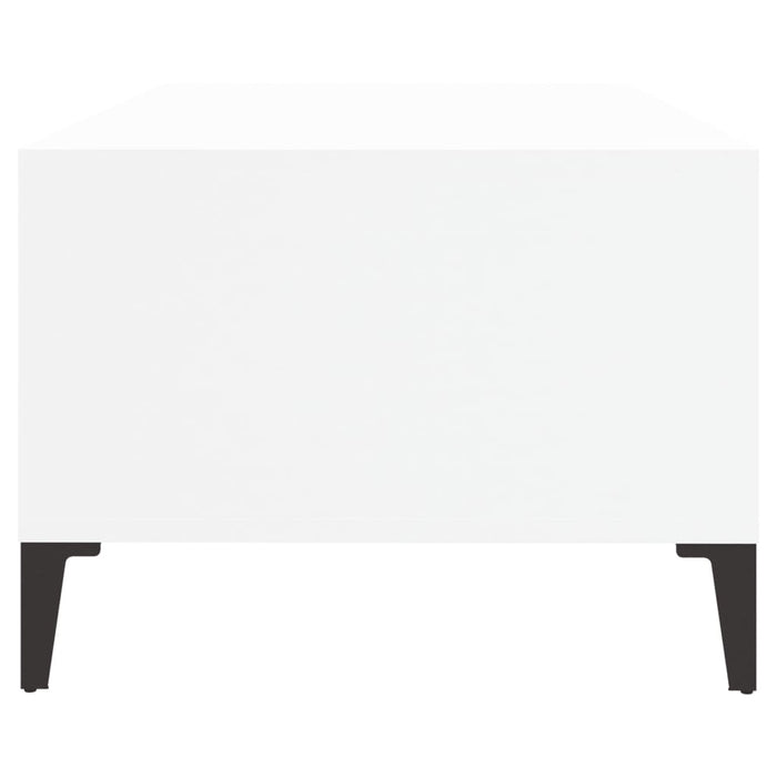 Coffee Table White 90X50X36.5 Cm Engineered Wood Nxobln