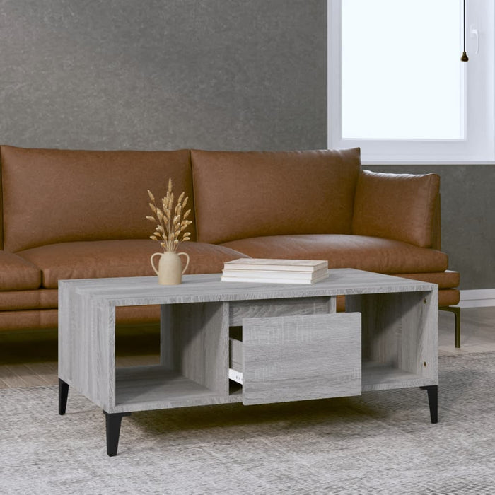 Coffee Table Grey Sonoma 90X50X36.5 Cm Engineered Wood Nxobia
