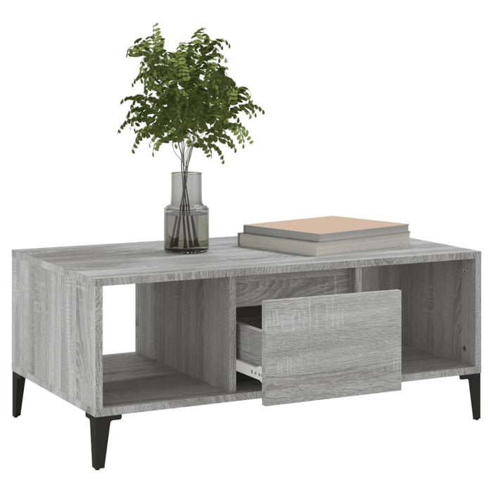 Coffee Table Grey Sonoma 90X50X36.5 Cm Engineered Wood Nxobia