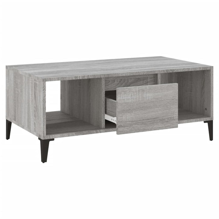 Coffee Table Grey Sonoma 90X50X36.5 Cm Engineered Wood Nxobia