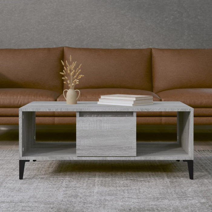Coffee Table Grey Sonoma 90X50X36.5 Cm Engineered Wood Nxobia