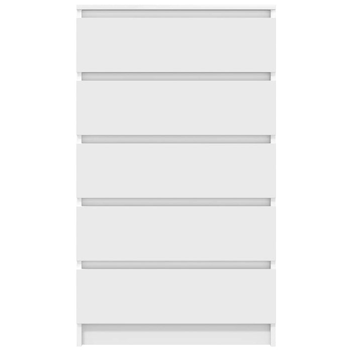 Drawer Cabinet White 60X36X103 Cm Engineered Wood Nxtbol