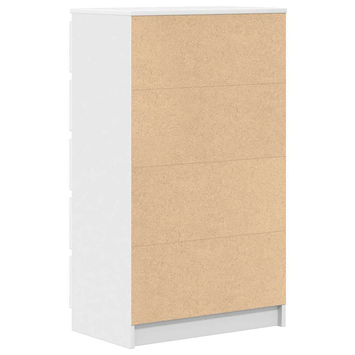 Drawer Cabinet White 60X36X103 Cm Engineered Wood Nxtbol