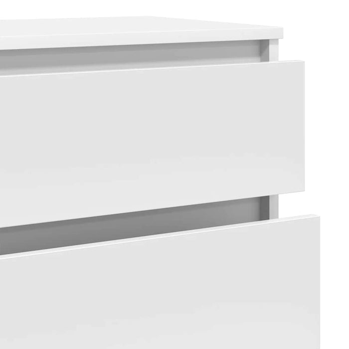 Drawer Cabinet White 60X36X103 Cm Engineered Wood Nxtbol