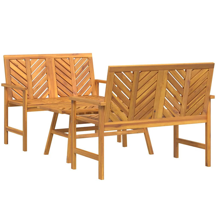 Garden Lounge Set Brown Solid Acacia Wood Topaoxn