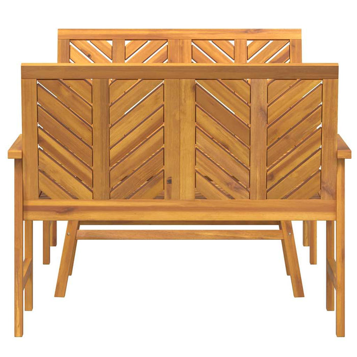 Garden Lounge Set Brown Solid Acacia Wood Topaoxn