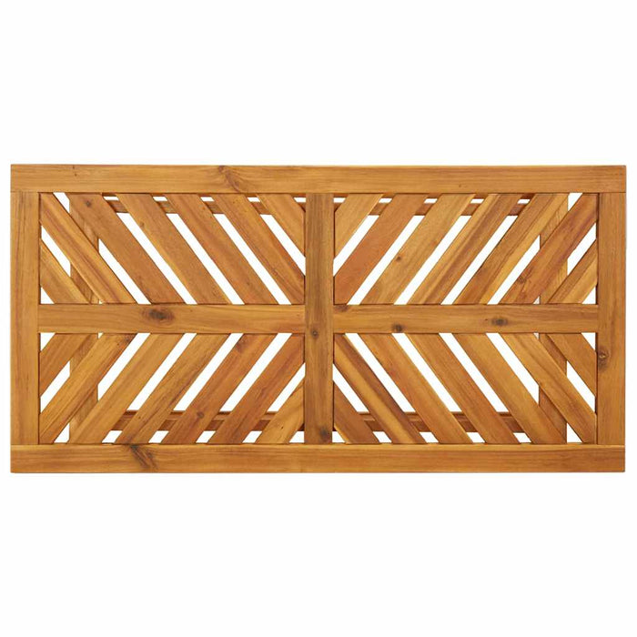 Garden Lounge Set Brown Solid Acacia Wood Topaoxn