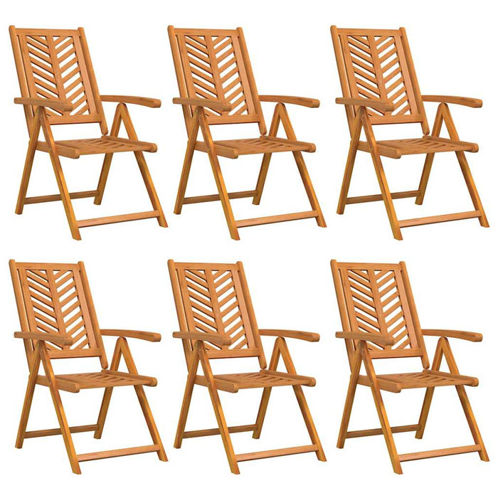 Reclining Chair 6 Pcs Brown 57 X 71 X 90Cm Wood Topaotp