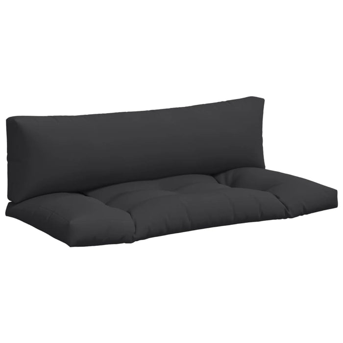 Pallet Cushions 2 Pcs Black Fabric Tlbkxk