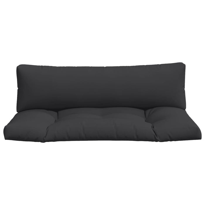 Pallet Cushions 2 Pcs Black Fabric Tlbkxk