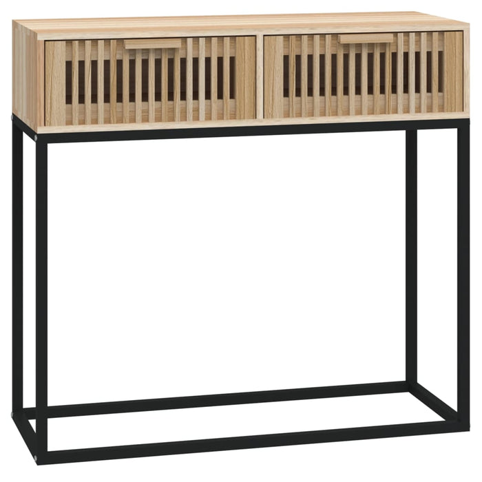 Console Table 80X30X75 Cm Engineered Wood And Iron Tpxobp