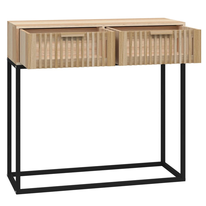 Console Table 80X30X75 Cm Engineered Wood And Iron Tpxobp