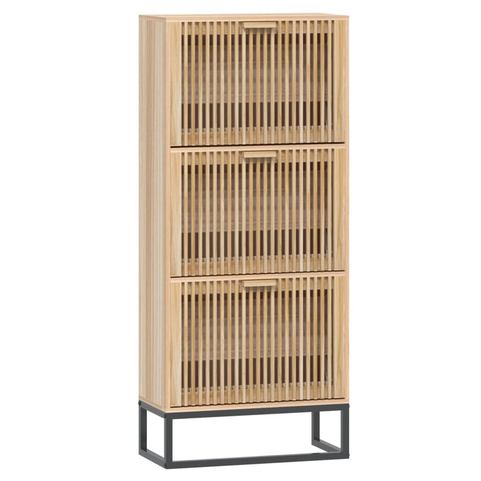 Shoe Cabinet 52X25X120 Cm Engineered Wood Tpxoxk