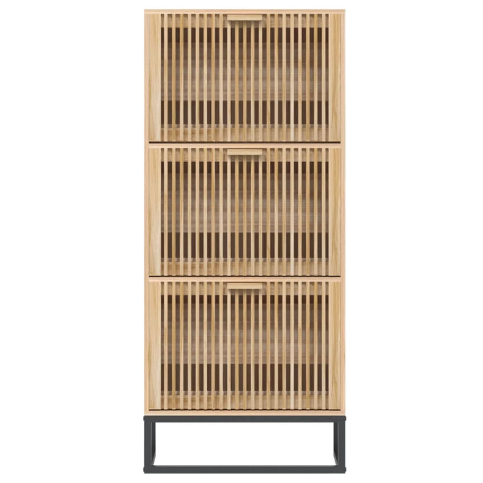 Shoe Cabinet 52X25X120 Cm Engineered Wood Tpxoxk