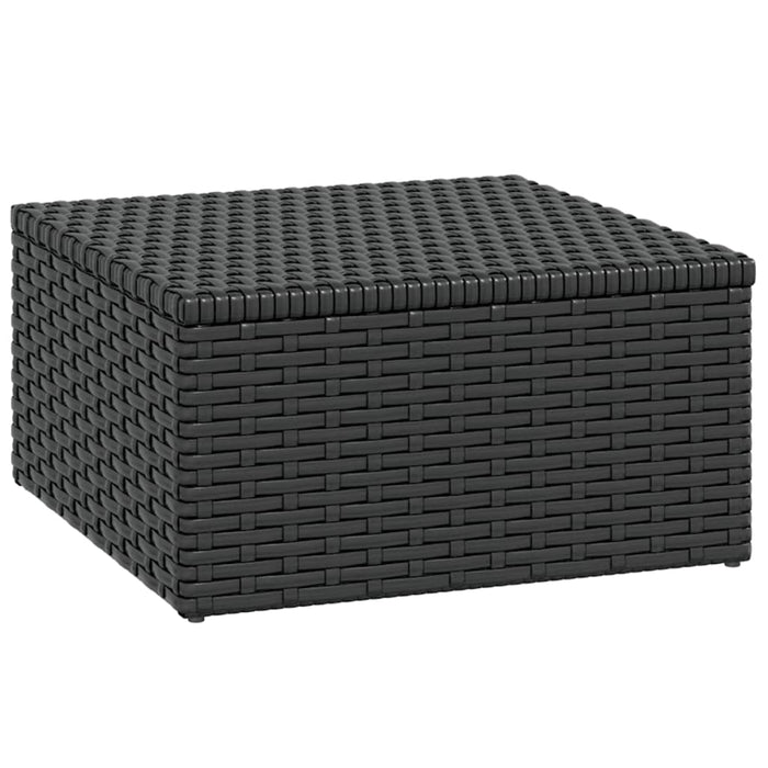 Garden Lounge Set Black Poly Rattan Tlxttb