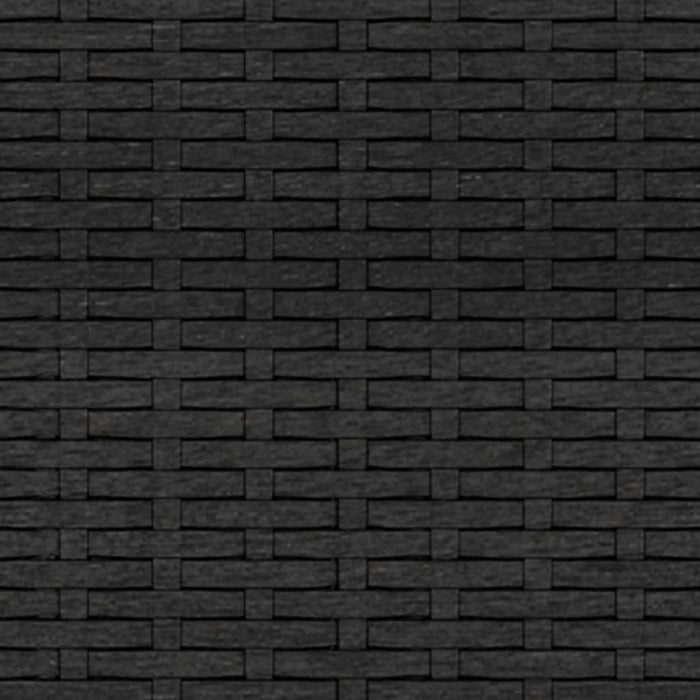 Garden Lounge Set Black Poly Rattan Tlxttb