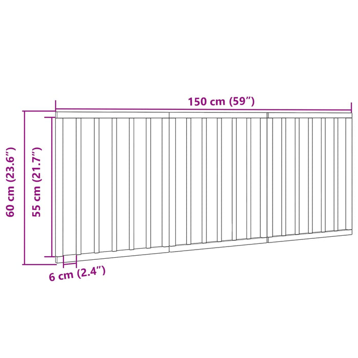 Dog Gate Foldable 3 Panels 150 Cm Poplar Wood Tpxoix