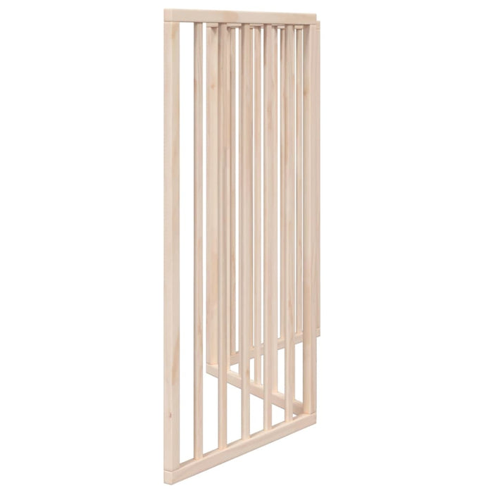 Dog Gate Foldable 3 Panels 150 Cm Poplar Wood Tpxoia