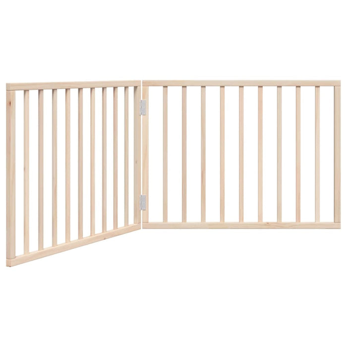 Dog Gate Foldable 2 Panels 160 Cm Poplar Wood Tpxoil