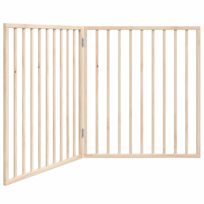 Dog Gate Foldable 2 Panels 160 Cm Poplar Wood Tpxoin