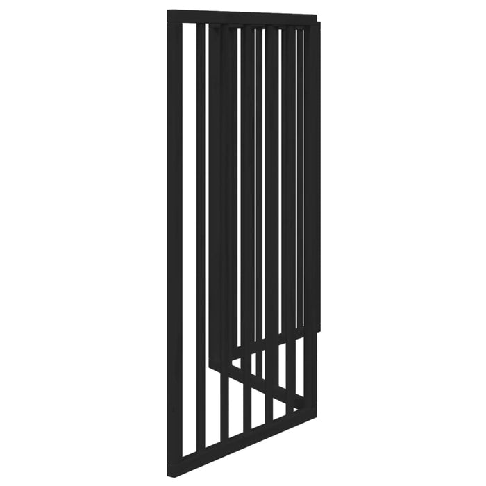 Dog Gate Foldable 3 Panels Black 150 Cm Poplar Wood Tpxokb