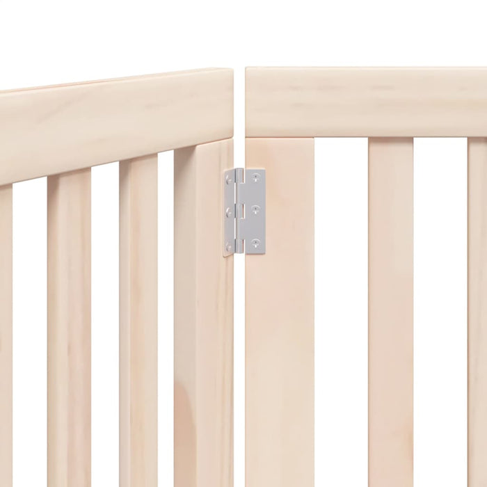 Dog Gate Foldable 3 Panels 150 Cm Poplar Wood Tpxxtl
