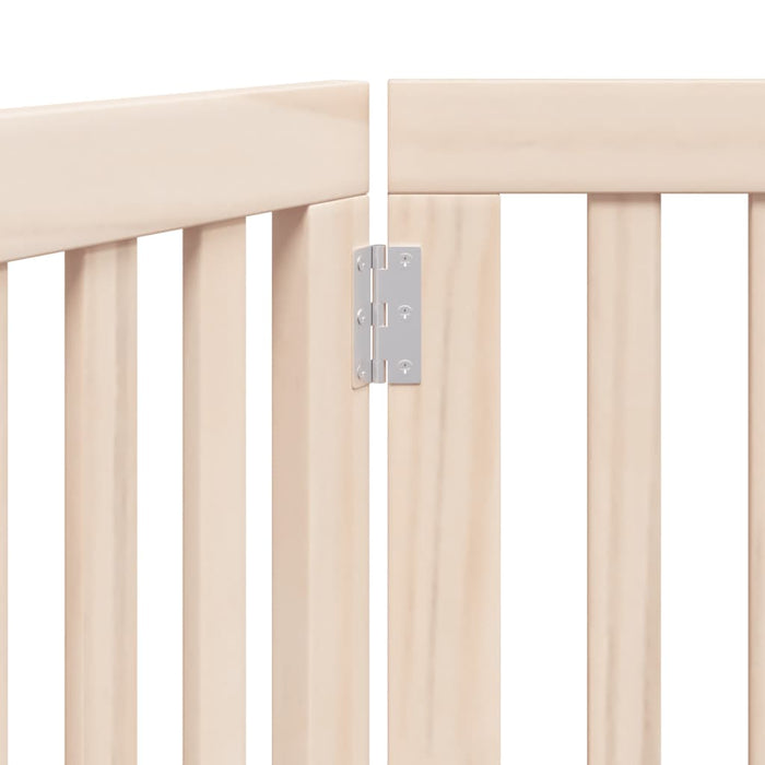 Dog Gate Foldable 3 Panels 150 Cm Poplar Wood Tpxxtn