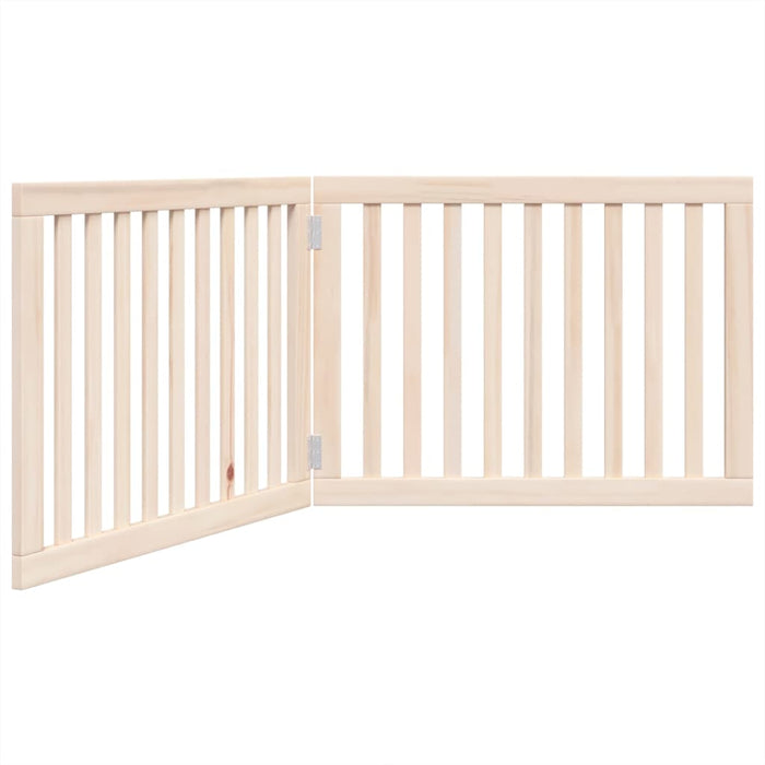 Dog Gate Foldable 2 Panels 160 Cm Poplar Wood Tpxxab
