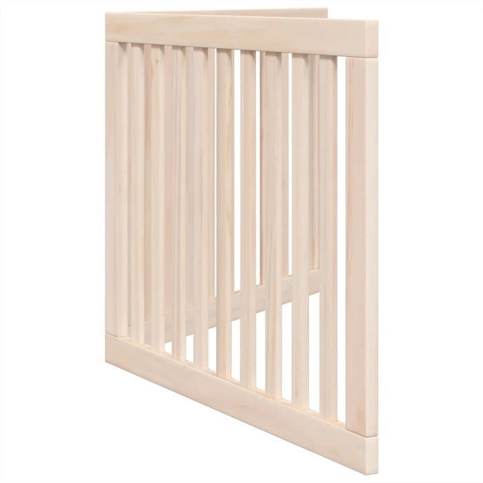 Dog Gate Foldable 2 Panels 160 Cm Poplar Wood Tpxxab